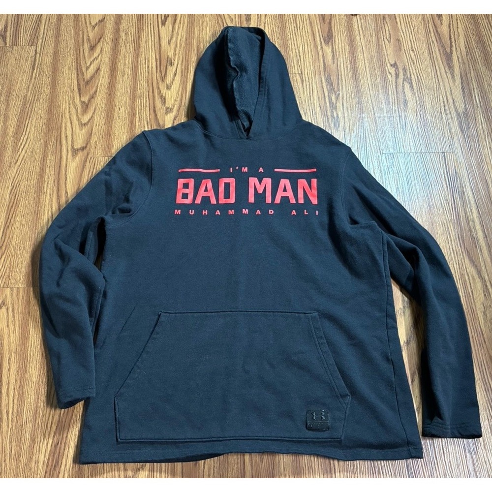 #P11 Men Medium Under Armour Muhammad Ali Bad Man Hoodie
